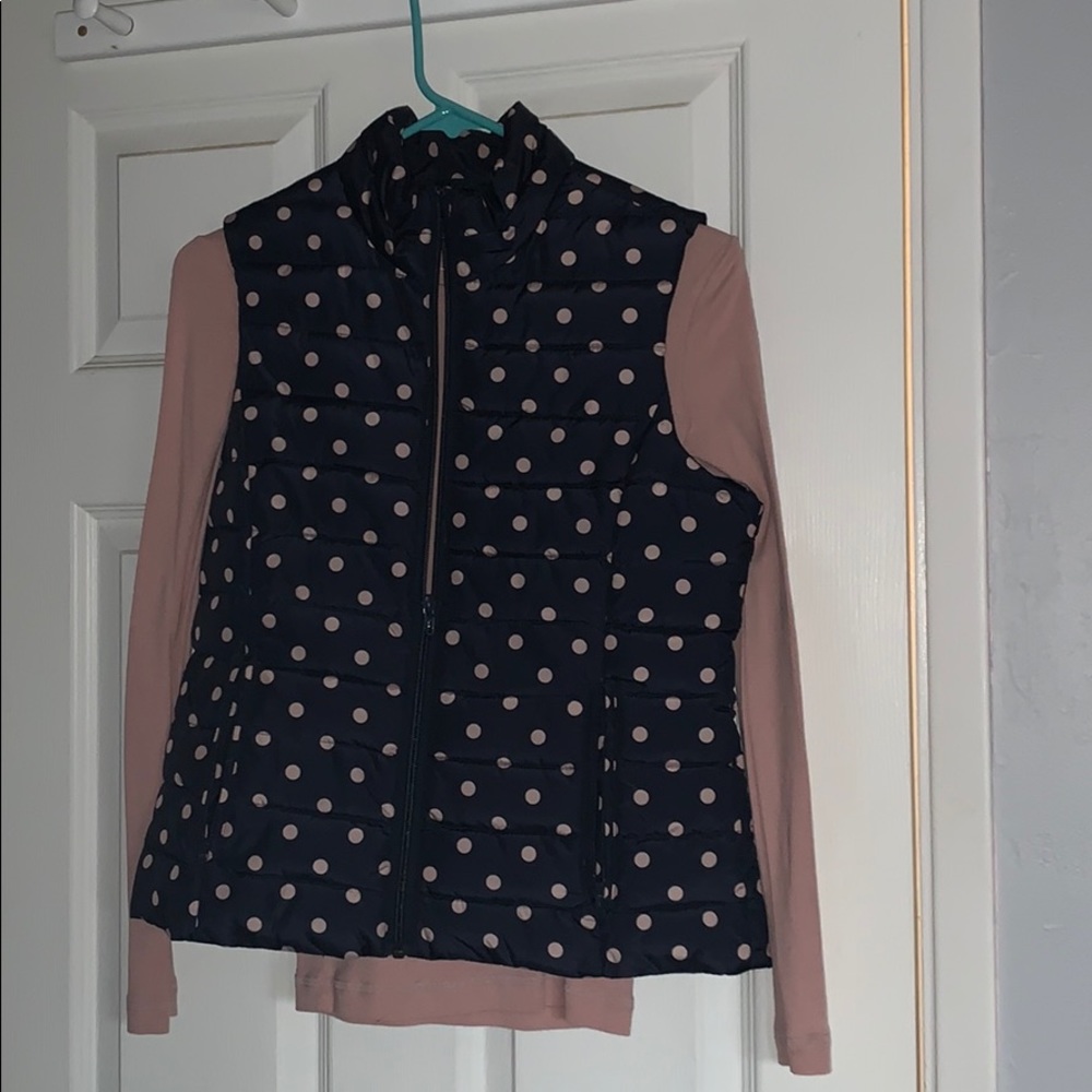 Puffer Vest with Matching Long Sleeve Shirt